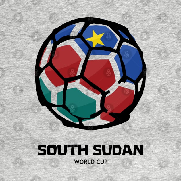 South Sudan Football Country Flag by KewaleeTee